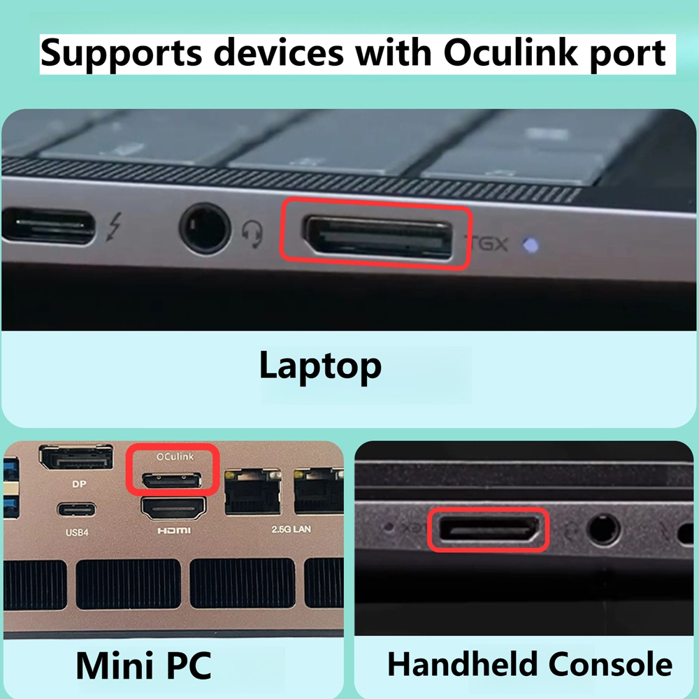 Oculink eGPU Graphics Card Doc - đánh giá và giá External Gpu Dock Pcie 4.0 Oculink
