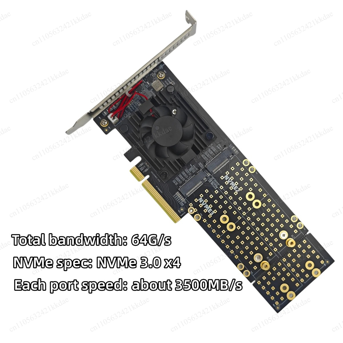 NO NEED PCIe Bifurcation PEX87 - đánh giá và giá Quad M.2 Nvme Pcie Bifurcation Card