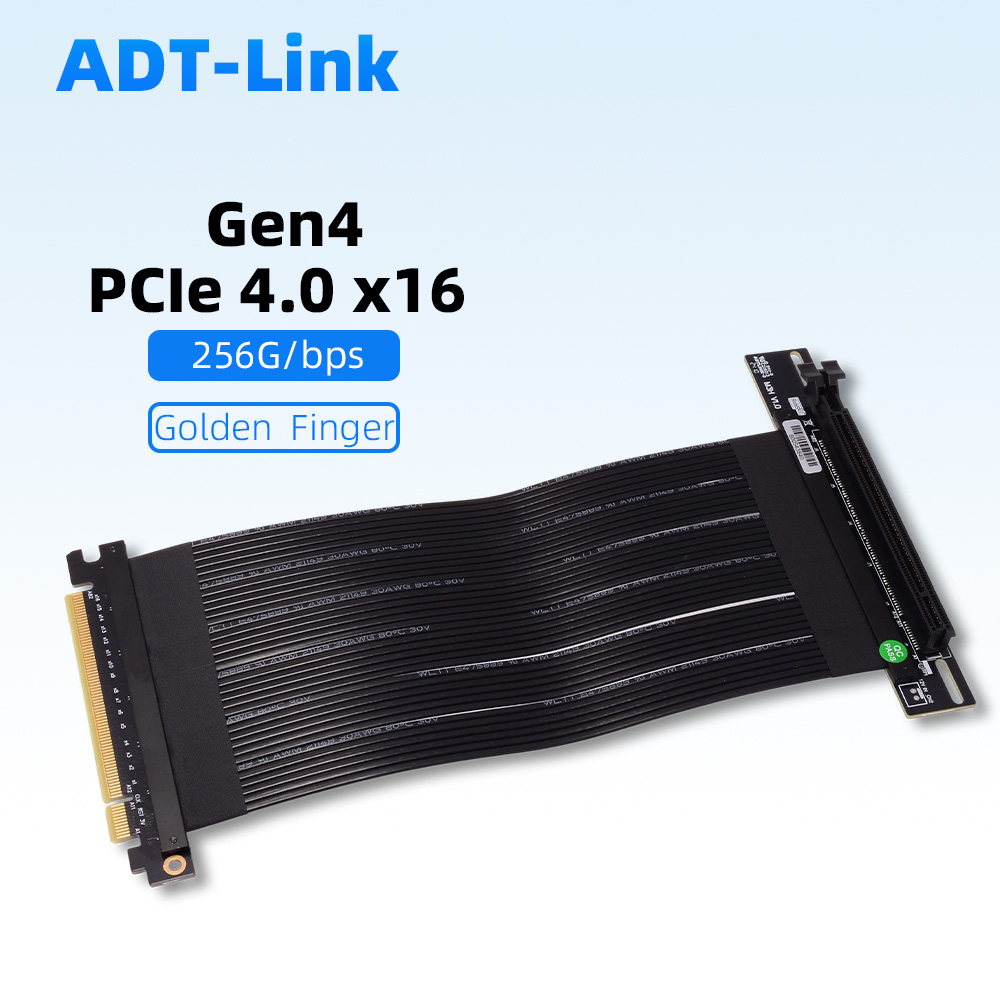 Riser Silver PCIe 4.0 X16 To X - đánh giá và giá Pcie 4.0 X16 Riser Cable 90 Degree