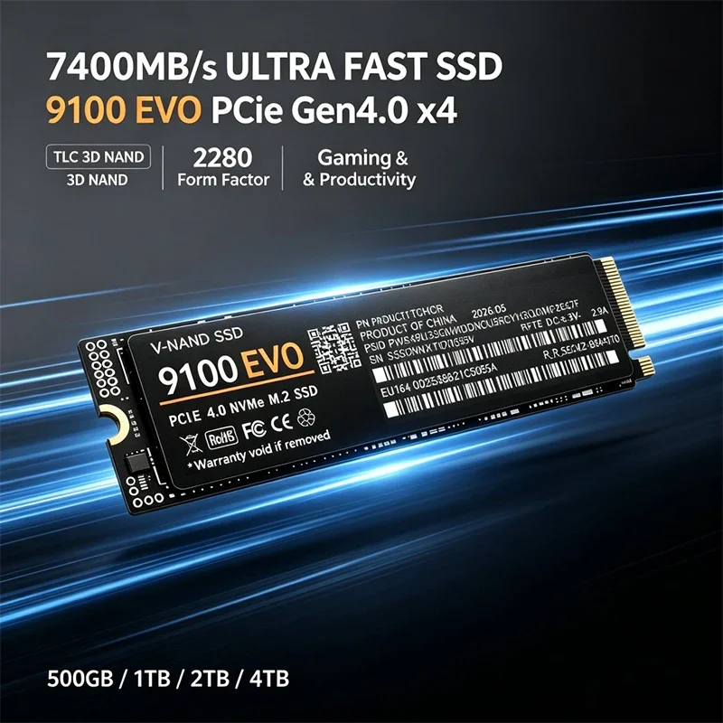 Gaming M.2 NVMe SSD 9100 EVO P - đánh giá và giá M.2 Nvme 4Tb Pcie 4.0 Ssd