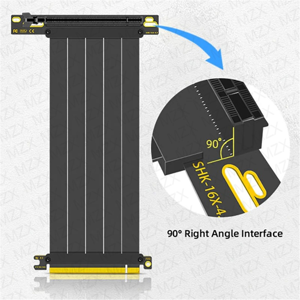 MZX PCIE 4.0 3.0 16X Riser Cab - đánh giá và giá Pcie 4.0 X16 Riser Cable 90 Degree