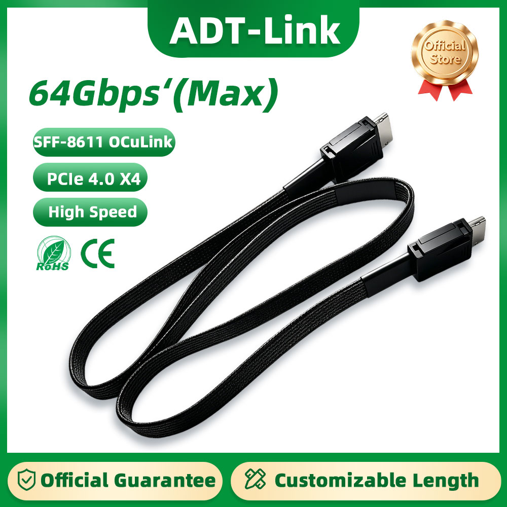 ADT-Link 64Gb Male to Male PCI - đánh giá và giá External Gpu Dock Pcie 4.0 Oculink