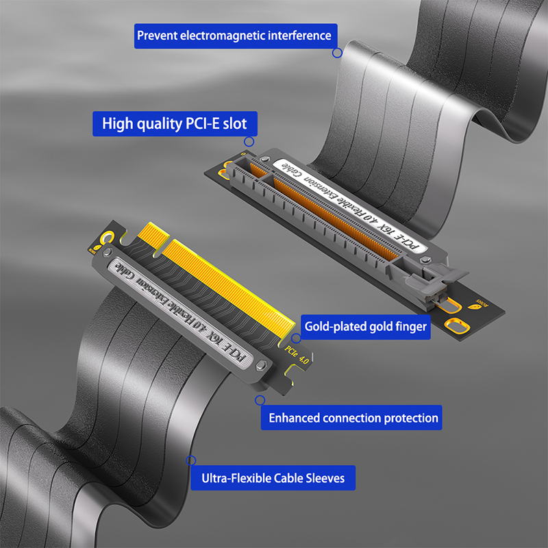 90Degree PCI-E X16 4.0 Flexibl - đánh giá và giá Pcie 4.0 X16 Riser Cable 90 Degree