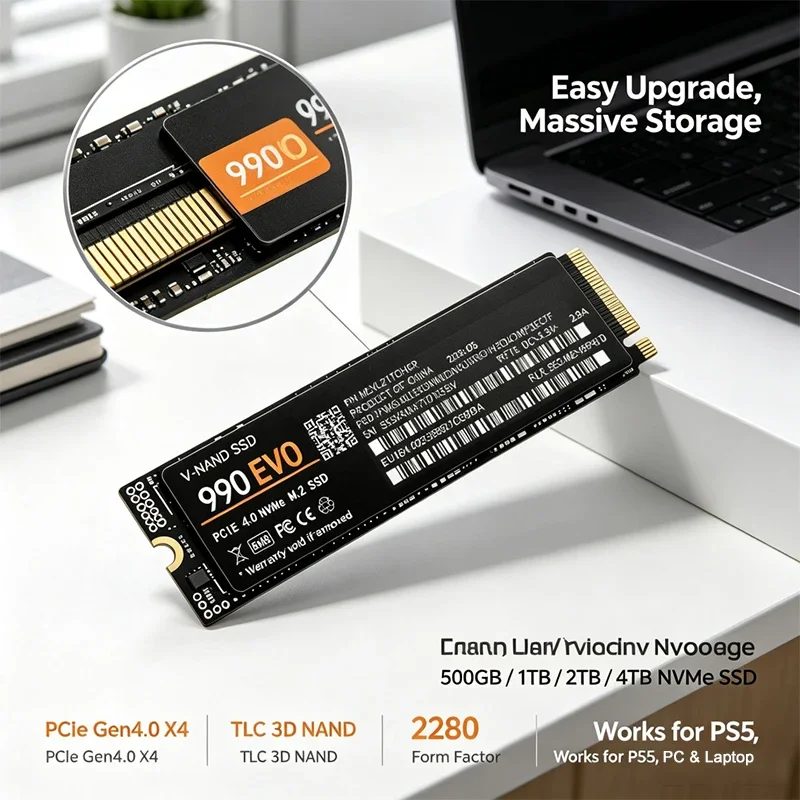 Gaming M.2 NVMe SSD 990 EVO PC - đánh giá và giá M.2 Nvme 4Tb Pcie 4.0 Ssd