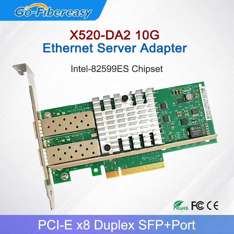 X520-DA2 10Gb SFP+PCI-E Networ - đánh giá và giá 10Gb Sfp+ Pcie Network Card Dual Port