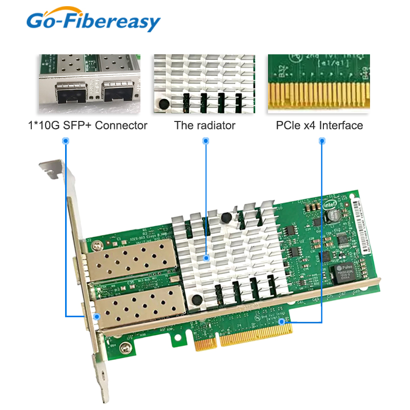 X520-DA2 10Gb SFP+PCI-E Networ - đánh giá và giá 10Gb Sfp+ Pcie Network Card Dual Port