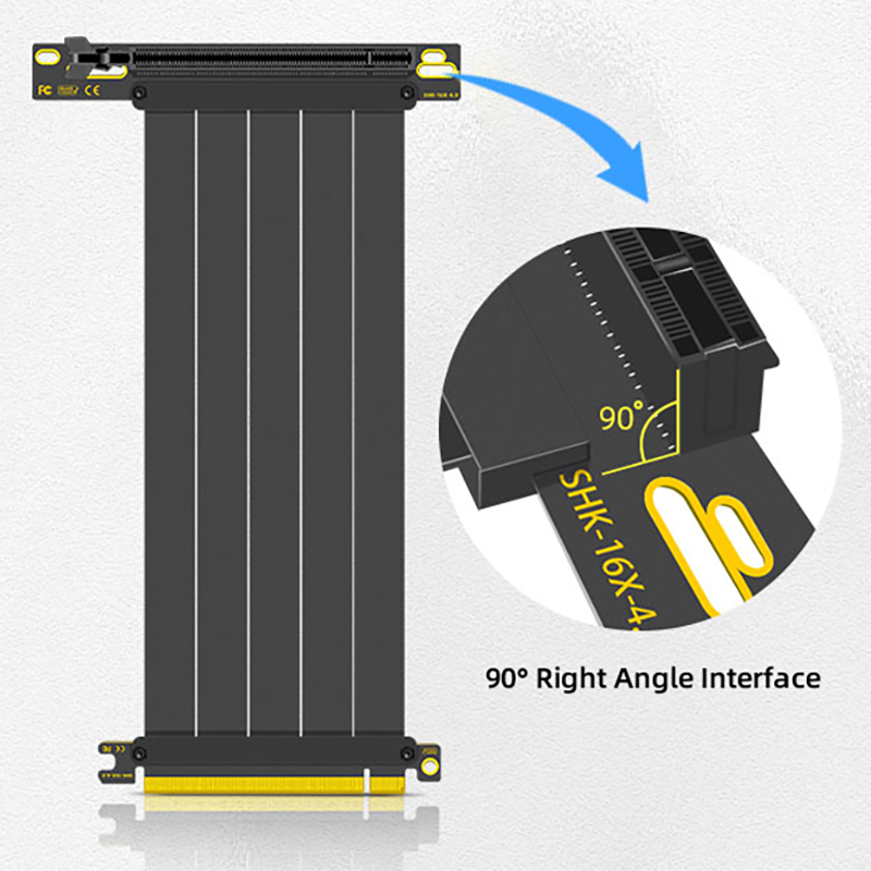 TEUCER PCI-E 4.0 X16 Riser Cab - đánh giá và giá Pcie 4.0 X16 Riser Cable 90 Degree