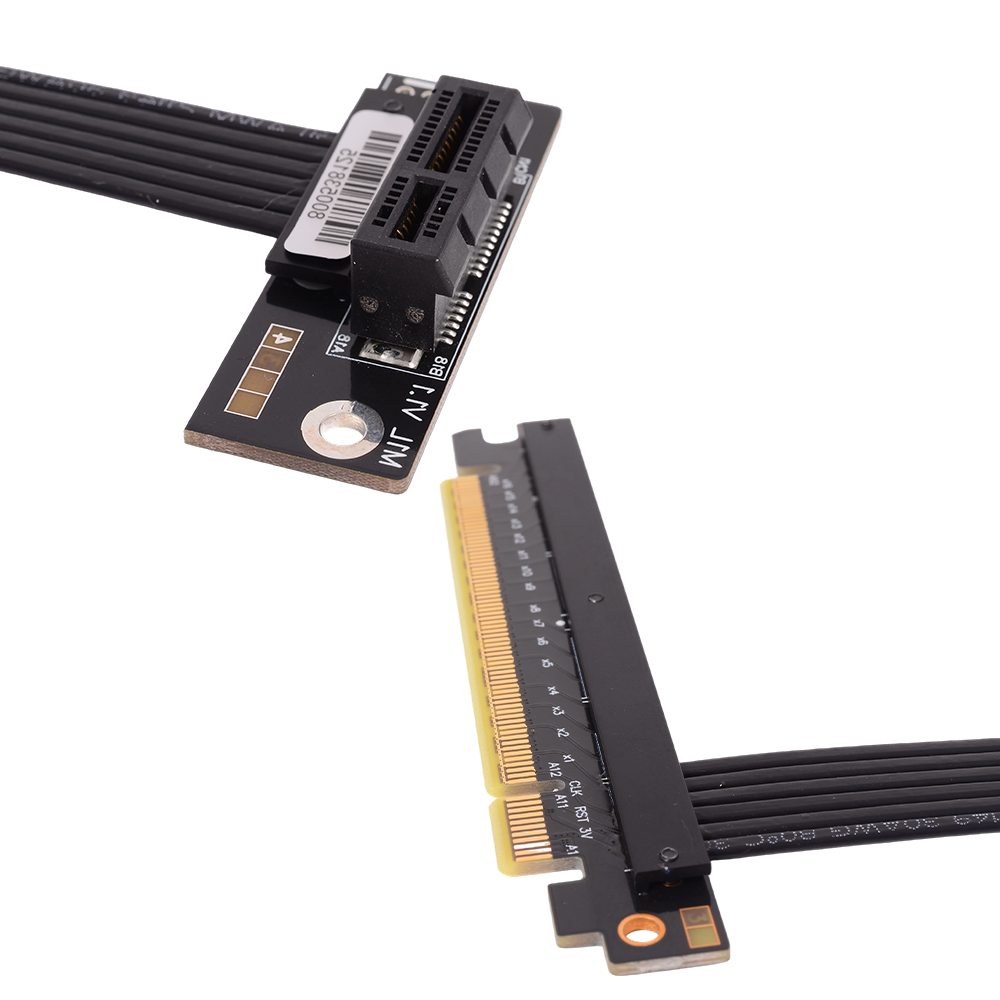PCIe 4.0 X16 To X1 X4 X8 Exten - đánh giá và giá Pcie 4.0 X16 Riser Cable 90 Degree
