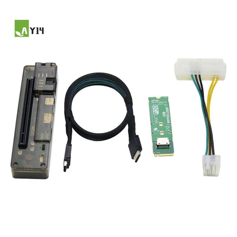 AY14 -M.2 MKEY To OCULINK Adap - đánh giá và giá External Gpu Dock Pcie 4.0 Oculink