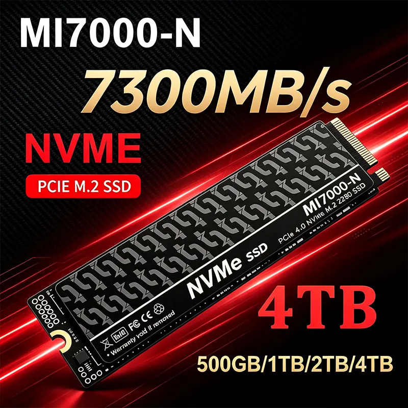 MI7000-N 7300MB/s SSD 1TB 2TB  - đánh giá và giá M.2 Nvme 4Tb Pcie 4.0 Ssd