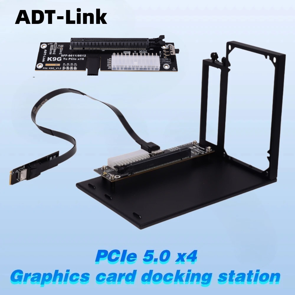 ADT-Link PCIe 5.0 4.0 128Gbps  - đánh giá và giá External Gpu Dock Pcie 4.0 Oculink