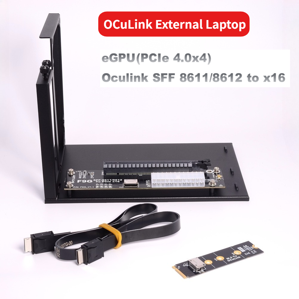F9G-BK7 EGPU Oculink GPU Dock  - đánh giá và giá External Gpu Dock Pcie 4.0 Oculink