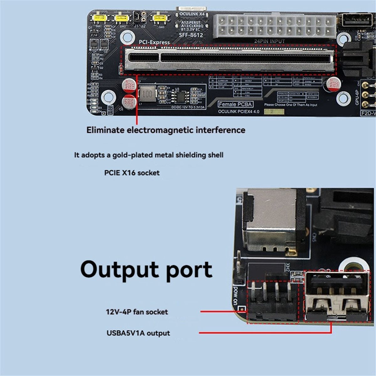 giftnew Oculink SFF-8612 to PC - đánh giá và giá External Gpu Dock Pcie 4.0 Oculink