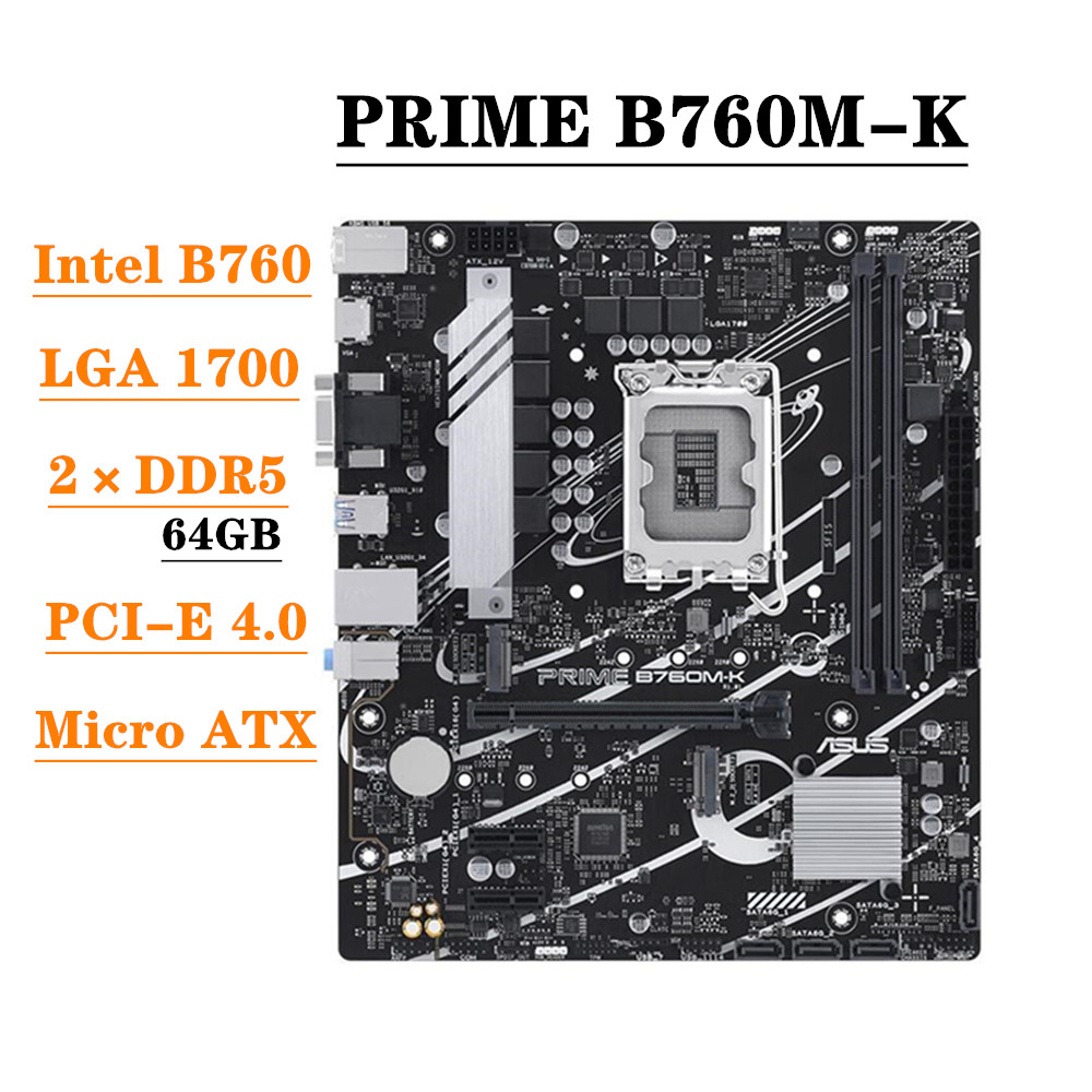 ASUS PRIME B760M-K Motherboard - đánh giá và giá Lga 1700 Ddr5 Itx Motherboard