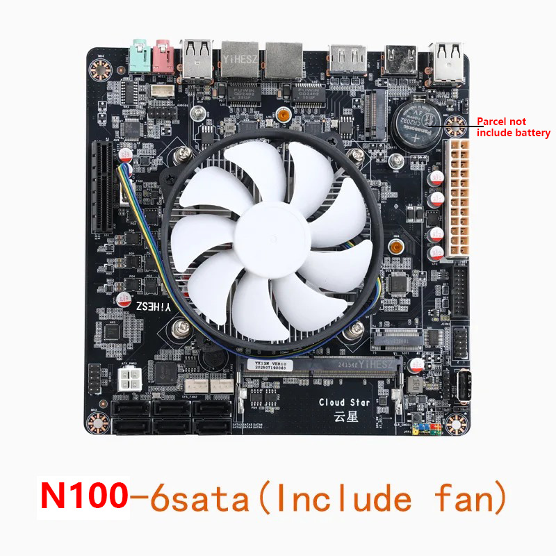 Intel N100 Mini-ITX Motherboar - đánh giá và giá Nas Motherboard N100 6 Sata
