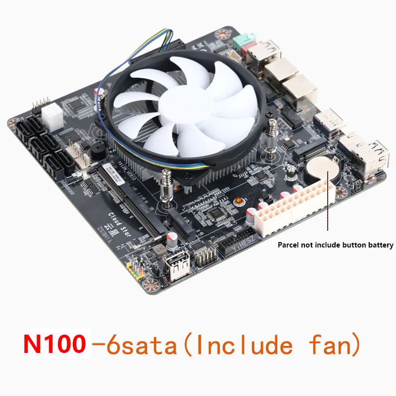 Intel N100 Mini-ITX Motherboar - đánh giá và giá Nas Motherboard N100 6 Sata