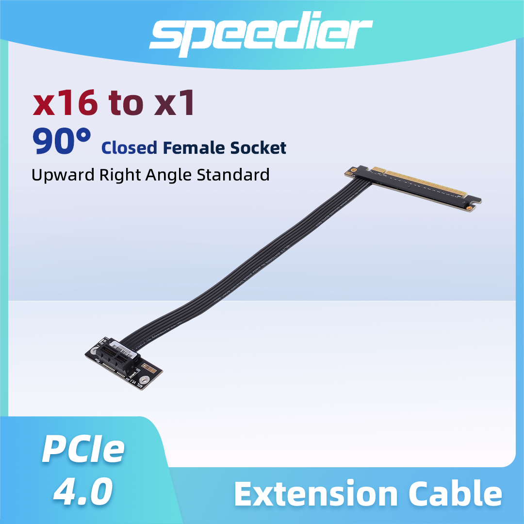 PCIe 4.0 / 3.0 X16 To X1 X4 X8 - đánh giá và giá Pcie 4.0 X16 Riser Cable 90 Degree