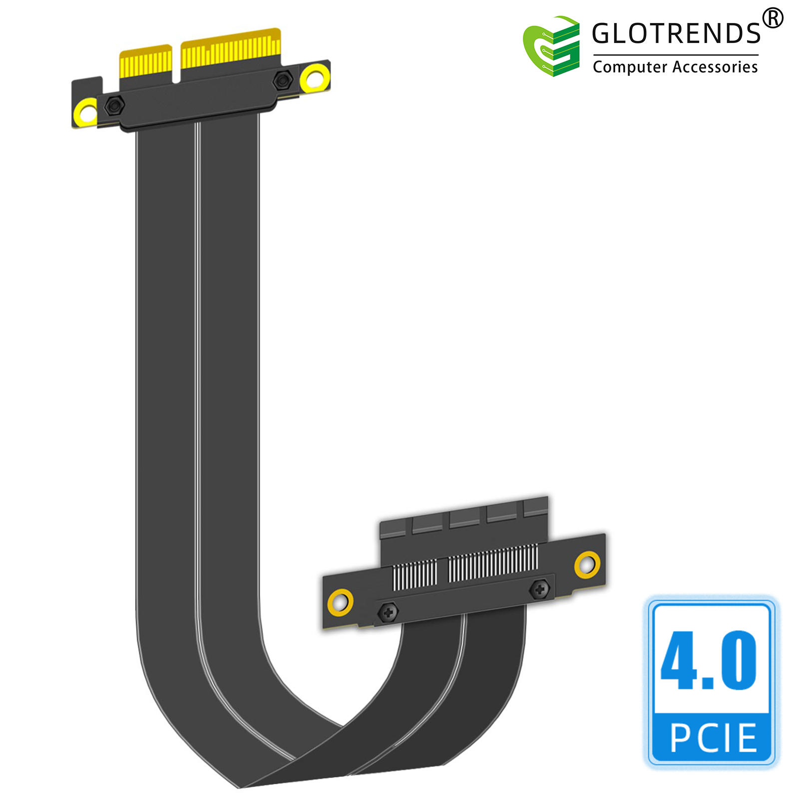 PCIe 4.0 X4 Riser Cable, 180 D - đánh giá và giá Pcie 4.0 X16 Riser Cable 90 Degree