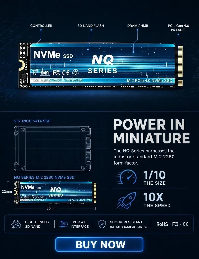 NQ 2TB 4TB PCIe 4.0 NVMe M.2 S - đánh giá và giá M.2 Nvme 4Tb Pcie 4.0 Ssd